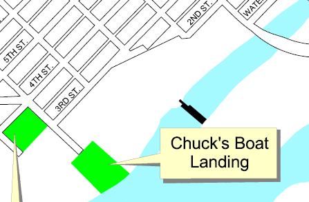 Chuck's Boat Landing map